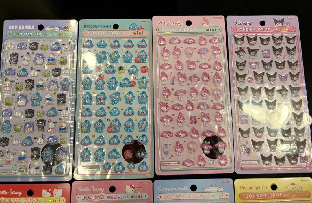 【正規品】ボンドンドロップシール　サンリオ　ミニ　全種8枚　おまとめ売り