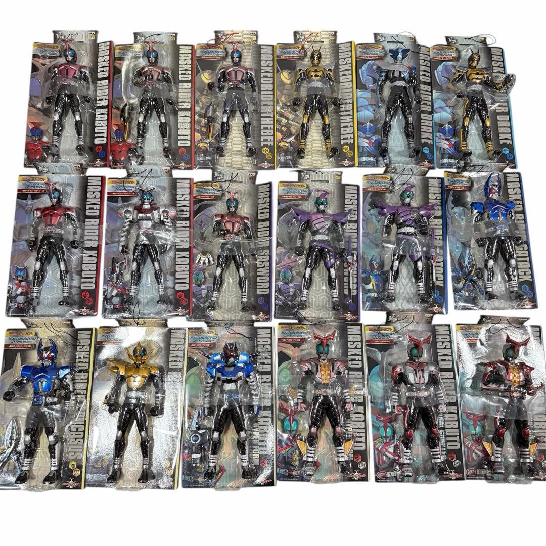 仮面ライダーカブト ビッグサイズソフビフィギュア インブリスター 18点まとめ