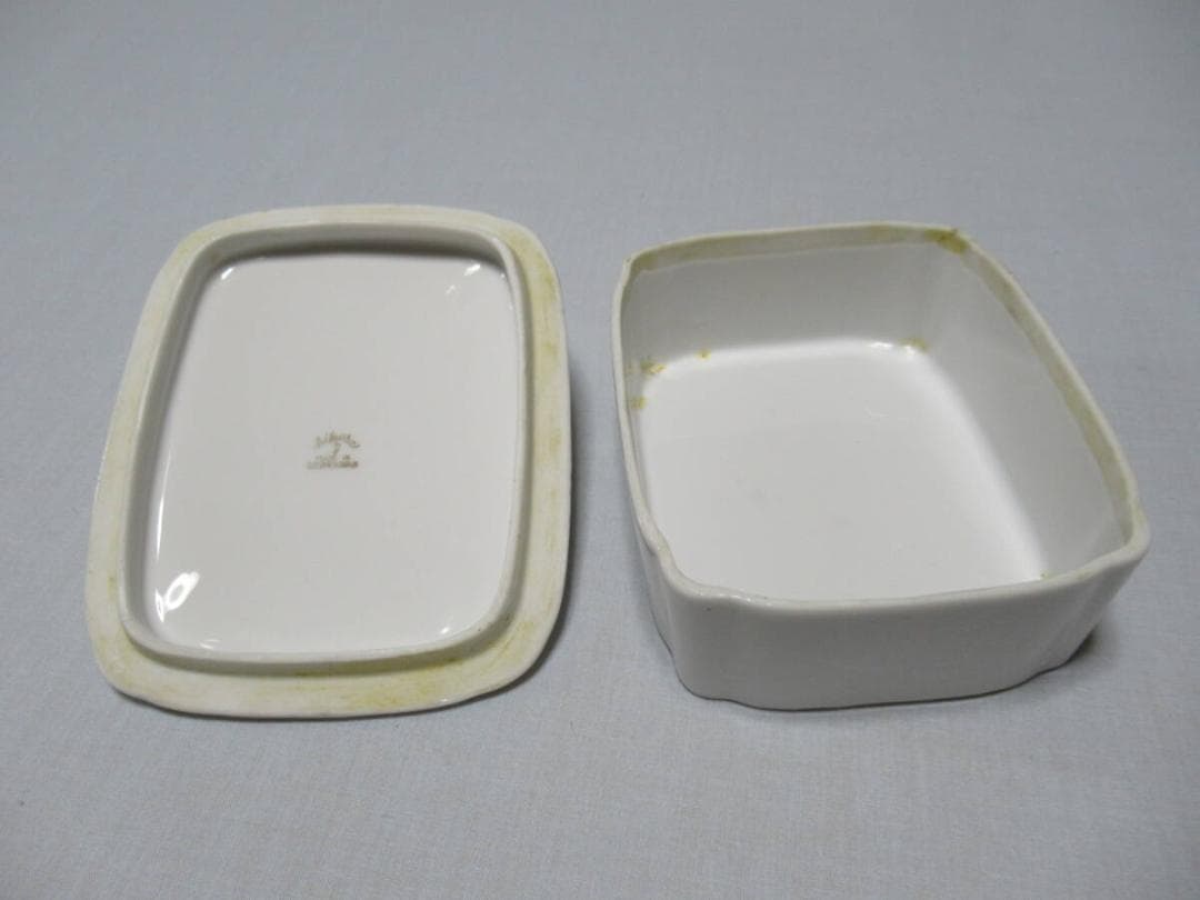 1947年頃 日本製輸出品◆磁器製 瀬戸ノベルティ CHIKUSA『白鳥と薔薇』