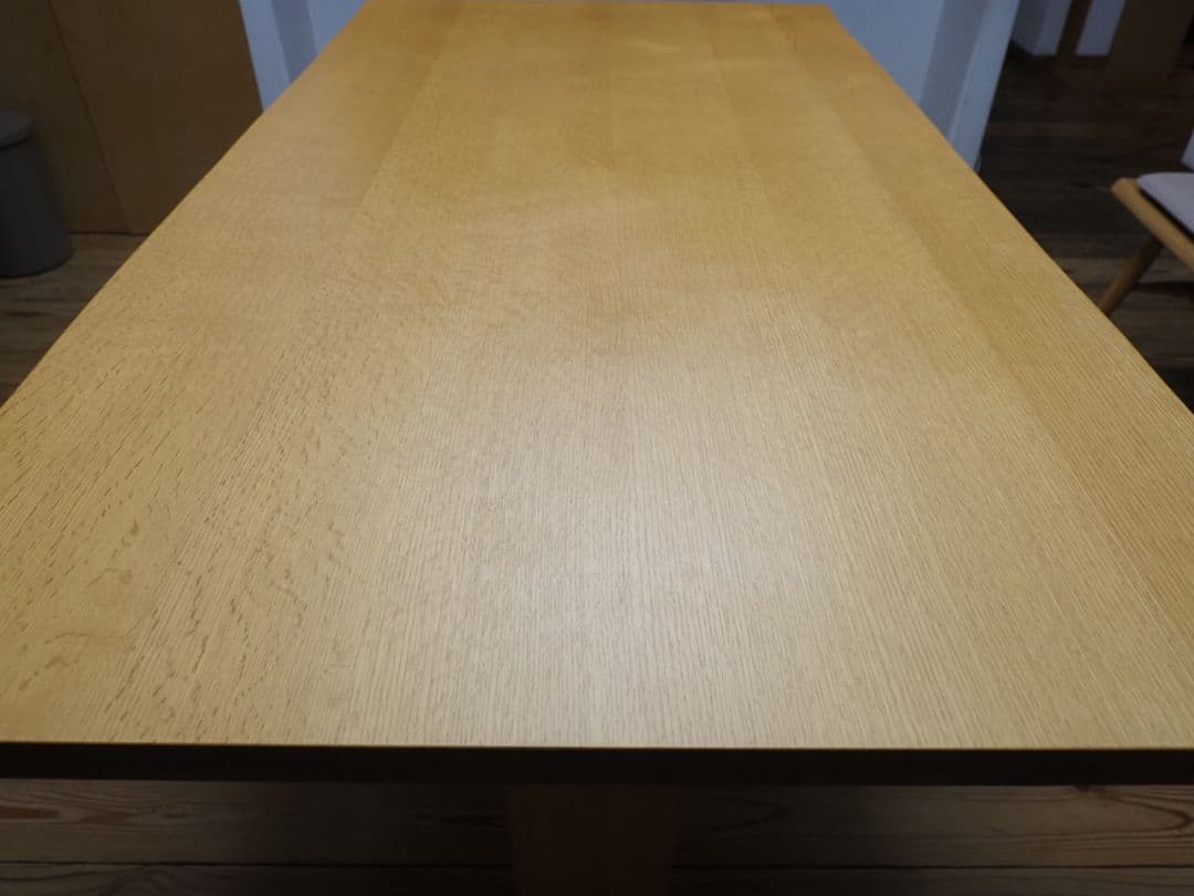 ナチュラル木製ダイニングテーブル 大