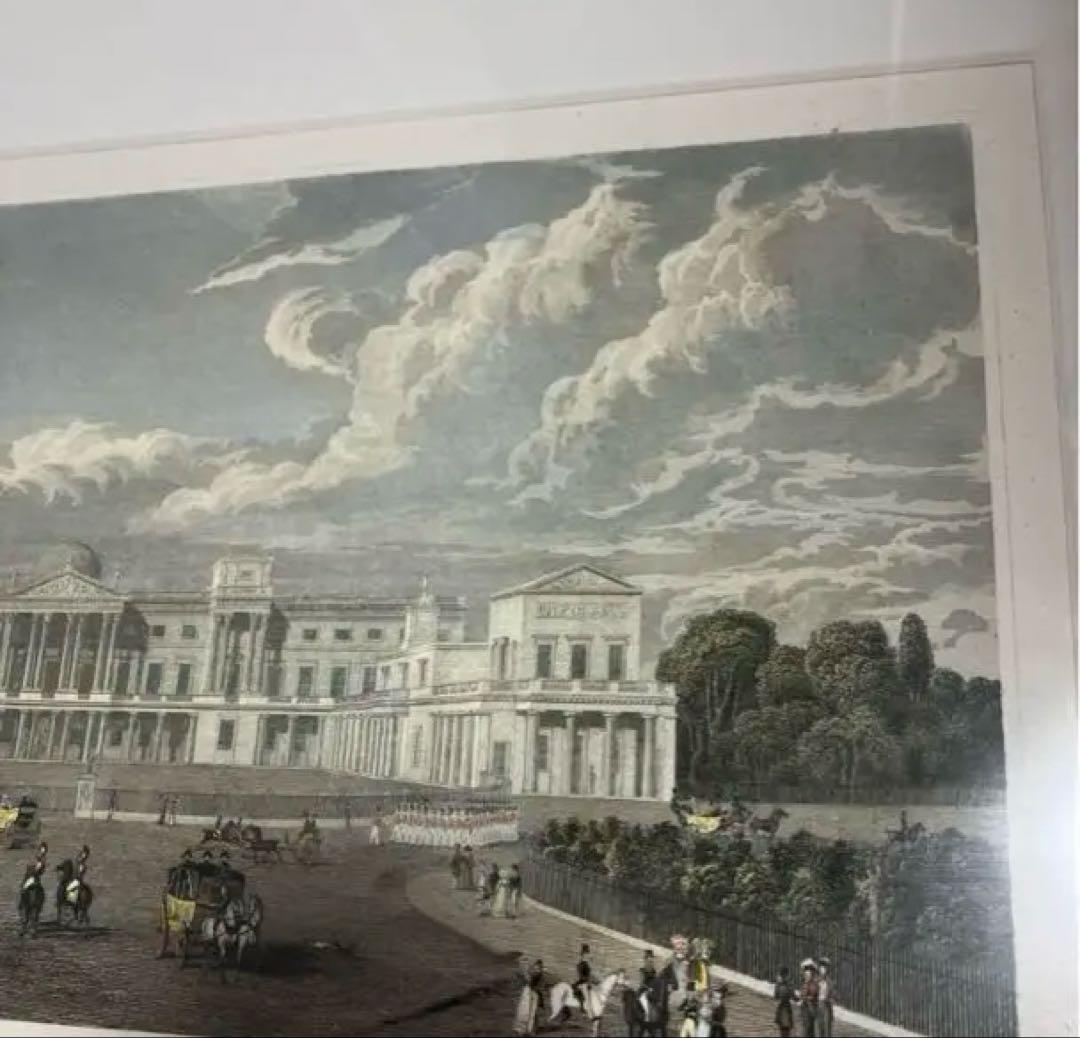 アンティーク版画 リトグラフNEW PALACE ST JAMES PARK