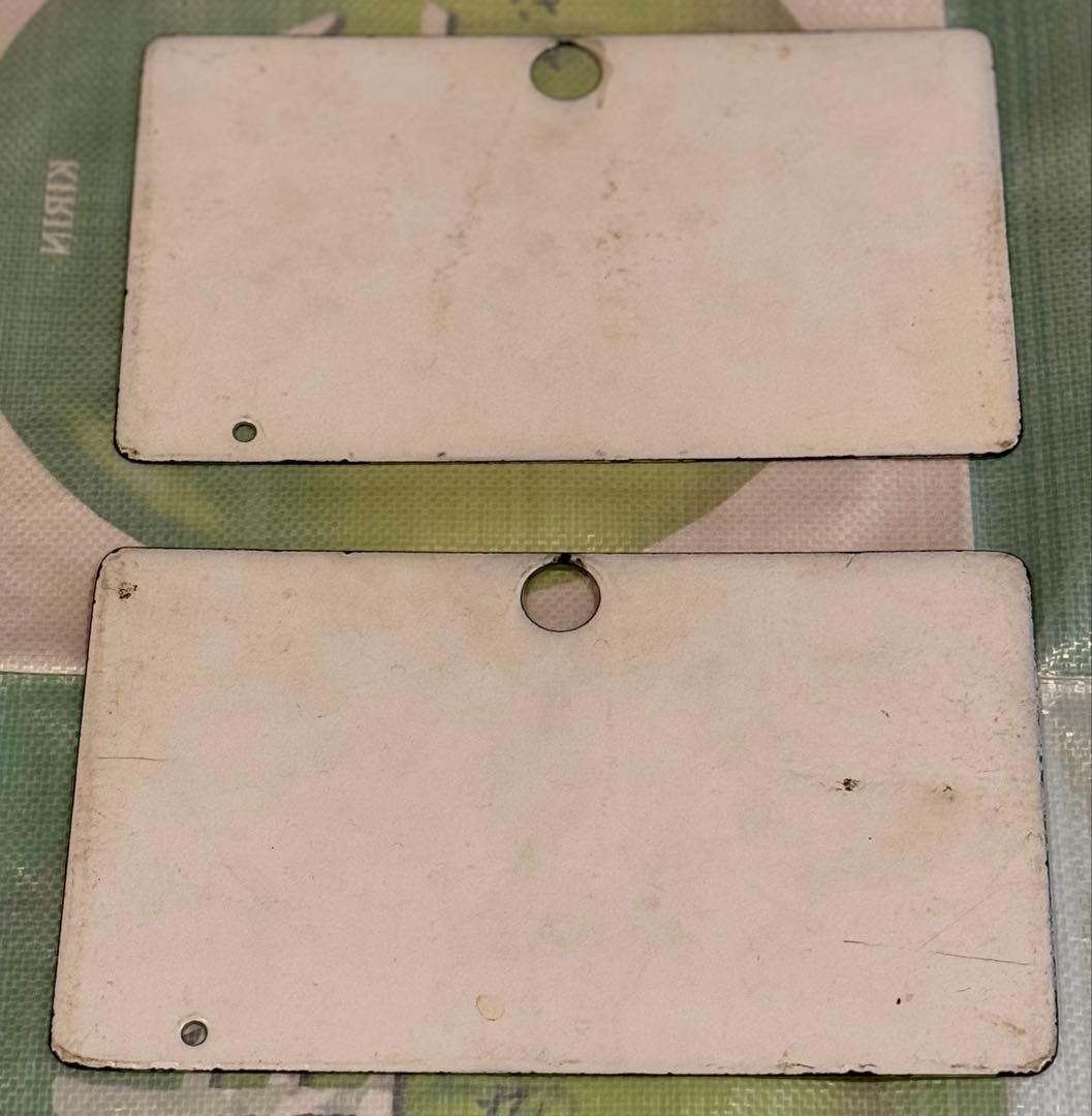 鉄道プレート 国鉄 サボ ホーロー板 赤倉 ２枚セット 希少