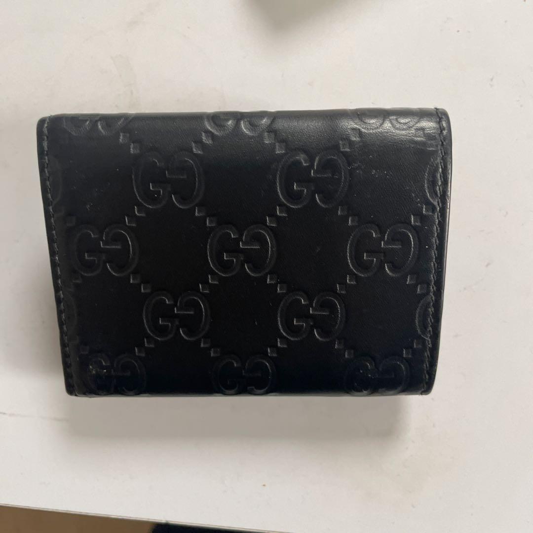 GUCCI 三つ折りウォレット3つ折り財布小物 黒547070レディース