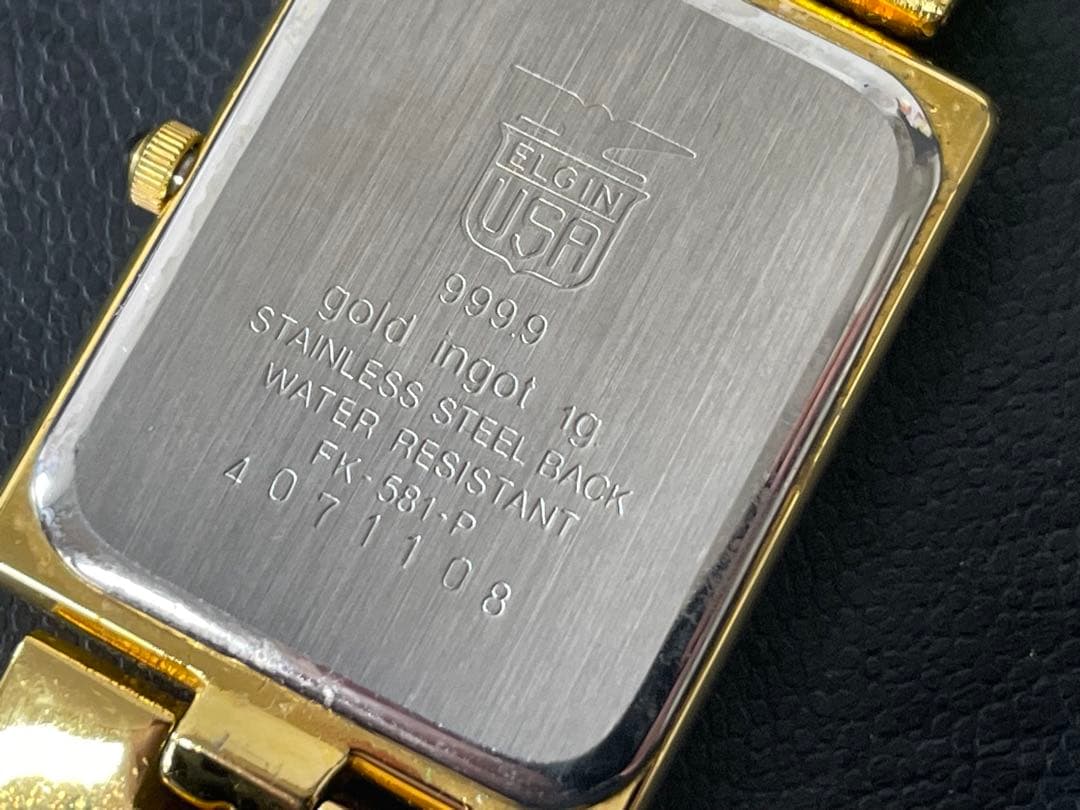 【エルジン】純金インゴット1g ・ダイヤ　スイスバンク　1g