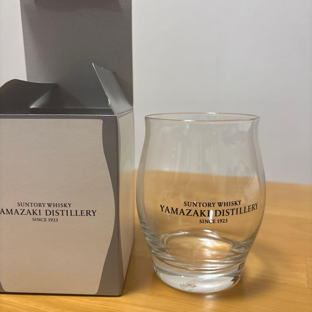 サントリー 山崎蒸溜所 シングルモルトウイスキー、タンブラー、グラス3点セット。