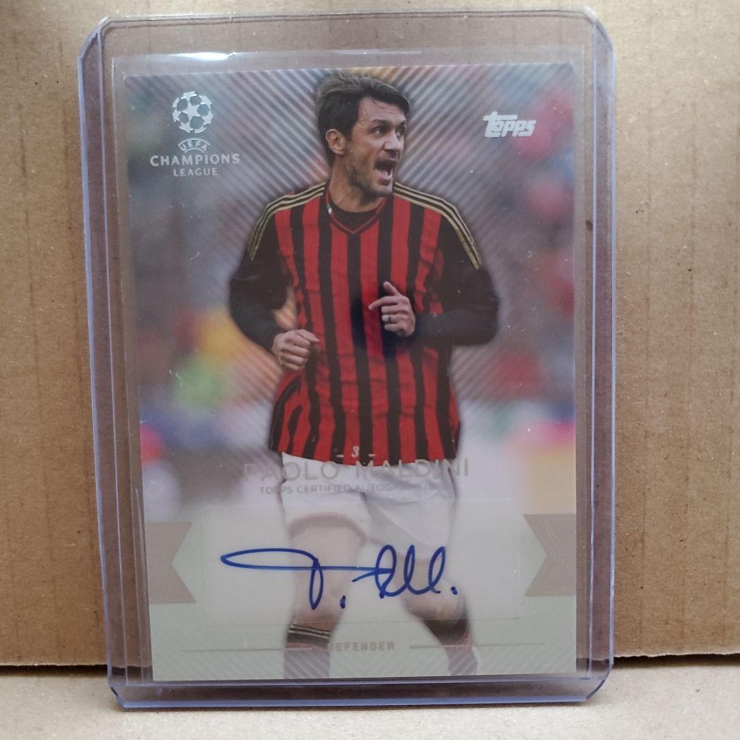 topps Champions League マルディーニ　サイン