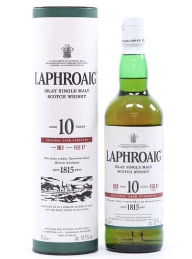 【新品・未開封】ラフロイグ 10年 オリジナルカスクストレングス バッチ 009