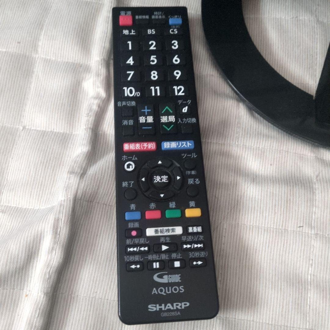 SHARP AQUOS 液晶テレビ LC-22K45 リモコン B-CAS