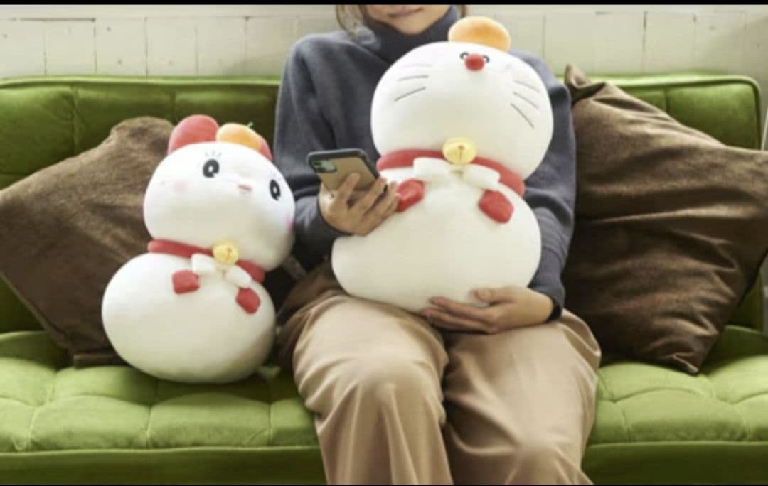新品　郵便局限定　鏡餅ドラえもん　もちもちぬいぐるみ　単品　約43cm　正月