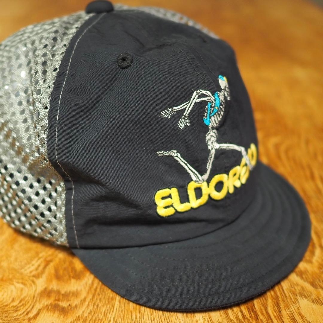 【美品】ELDORESO エルドレッソ ランニングキャップ ボーン ブラック