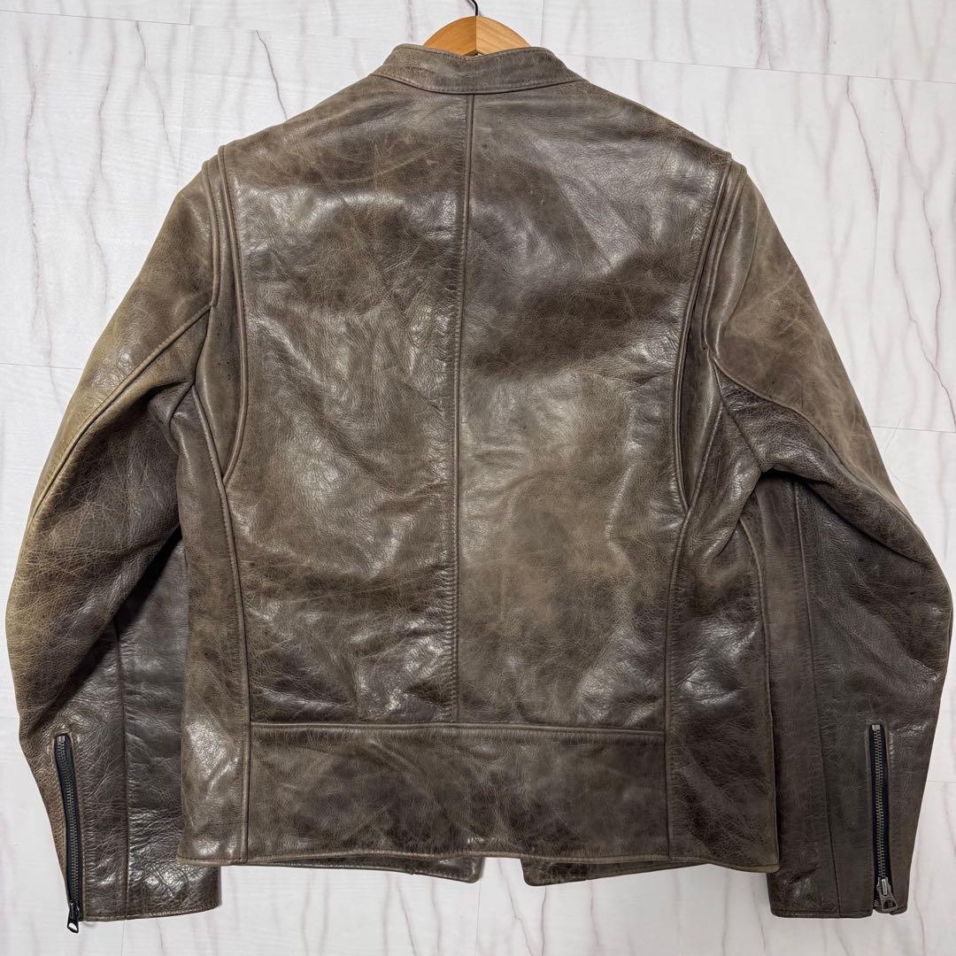 Schott カウハイド シングルレザーライダース ブラウン Mサイズ USA