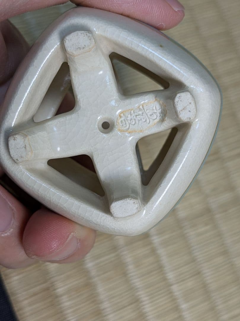 真葛香斎　糸巻蓋置＆久世久宝振出、茶巾筒