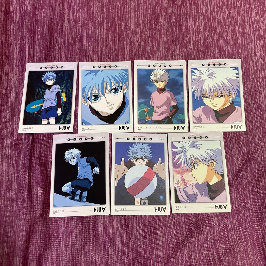 【レア】　HUNTER×HUNTER キルア　カード　トレカ　７枚セット　初版