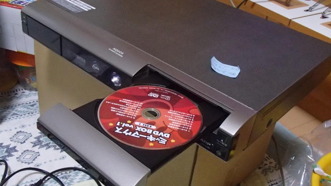 シャープⅮⅤ‐AC82、HDD、DVDレコーダー 、動作保証品、HDD使用２時間