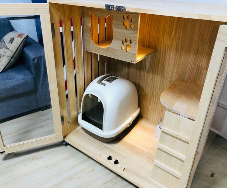 新品、未使用 豪華別荘 猫別荘 透明なドア猫ハウス 通気性 猫ペット かご/6