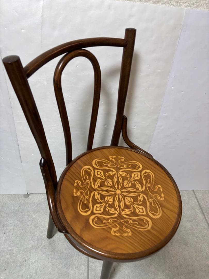 ベントウッドチェア ブラウン　アンティーク　曲木