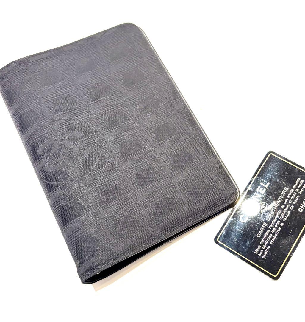 シャネル☆システム手帳　ニュートラベルライン　アジェンダ　ココマーク　ロゴ　黒