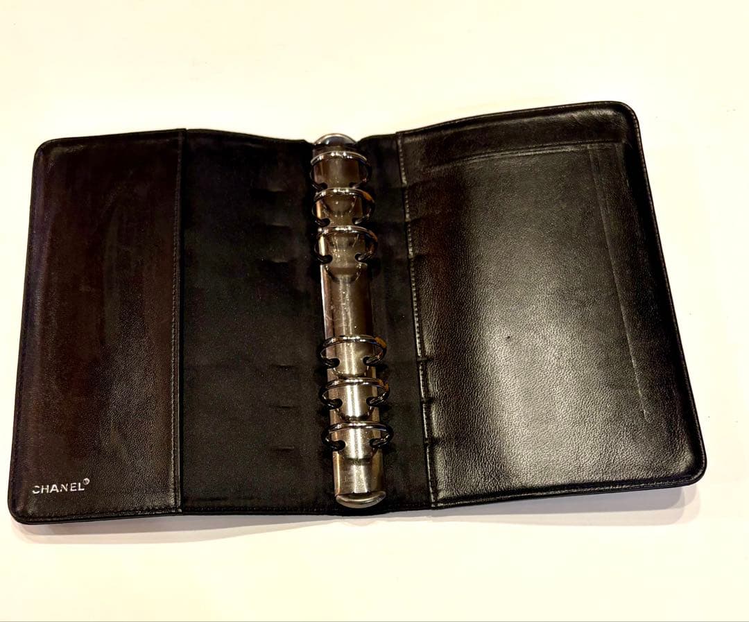 シャネル☆システム手帳　ニュートラベルライン　アジェンダ　ココマーク　ロゴ　黒