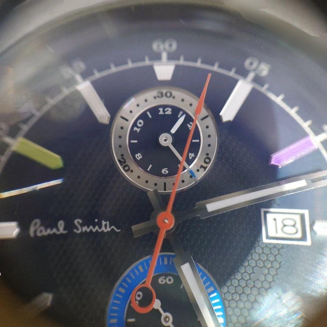 送料無料 ポールスミス ケンブリッジ クロノグラフ 26/1/17交換