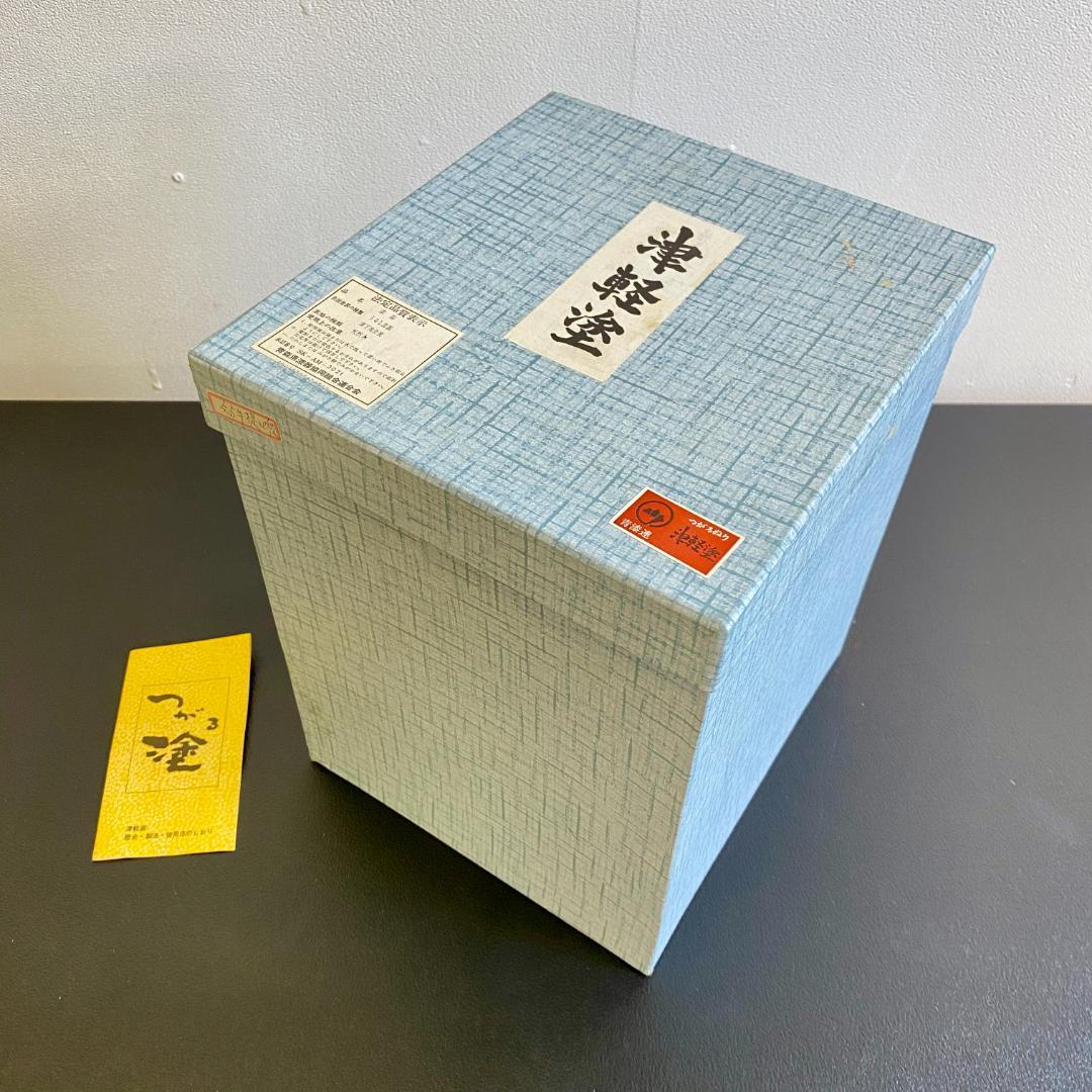 津軽塗 漆器 重箱 5.5手提げ四段 漆塗 天然木 外箱 未使用品