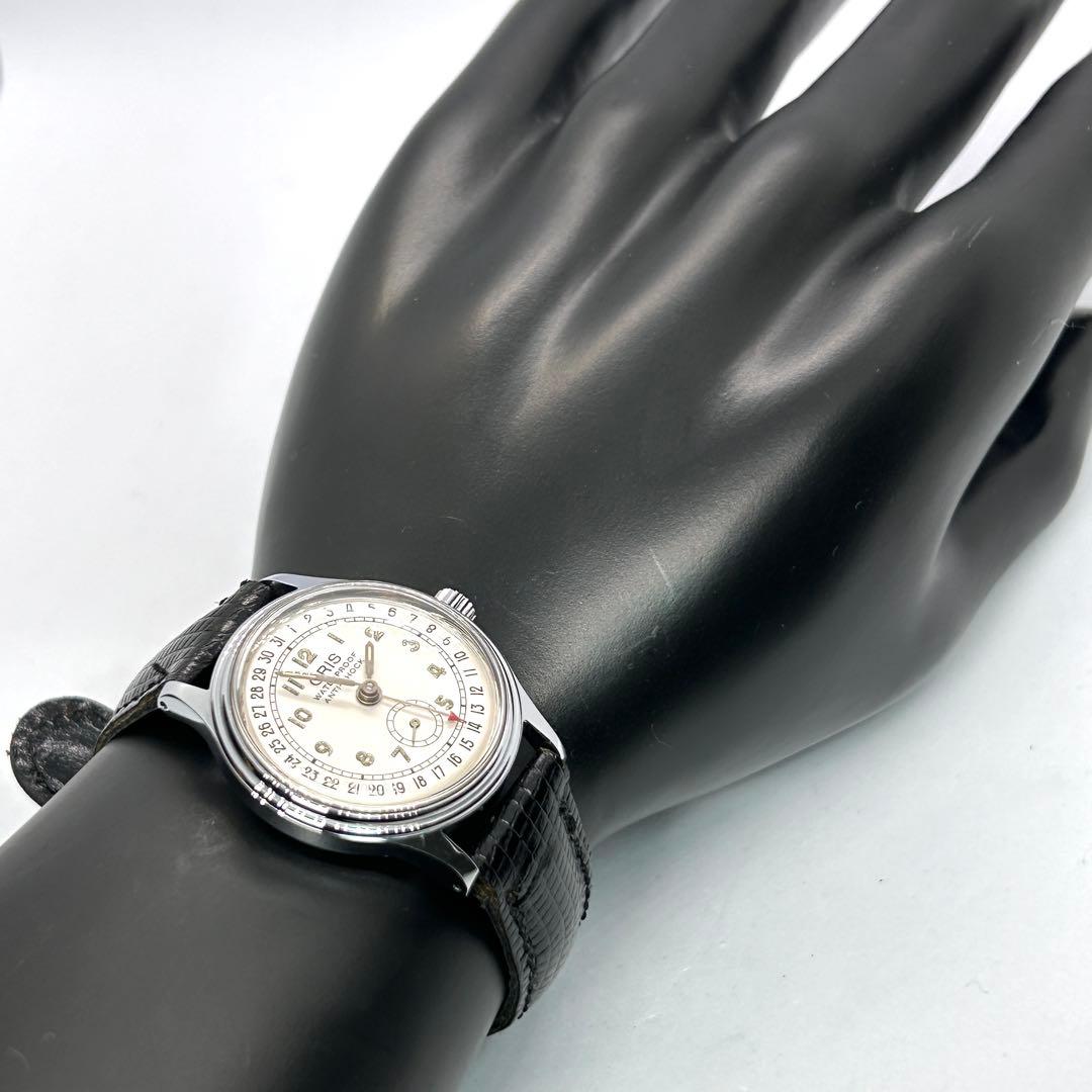 稼働品 ORIS ポインターデイト 手巻き 6851 スモセコ 腕時計 シルバー