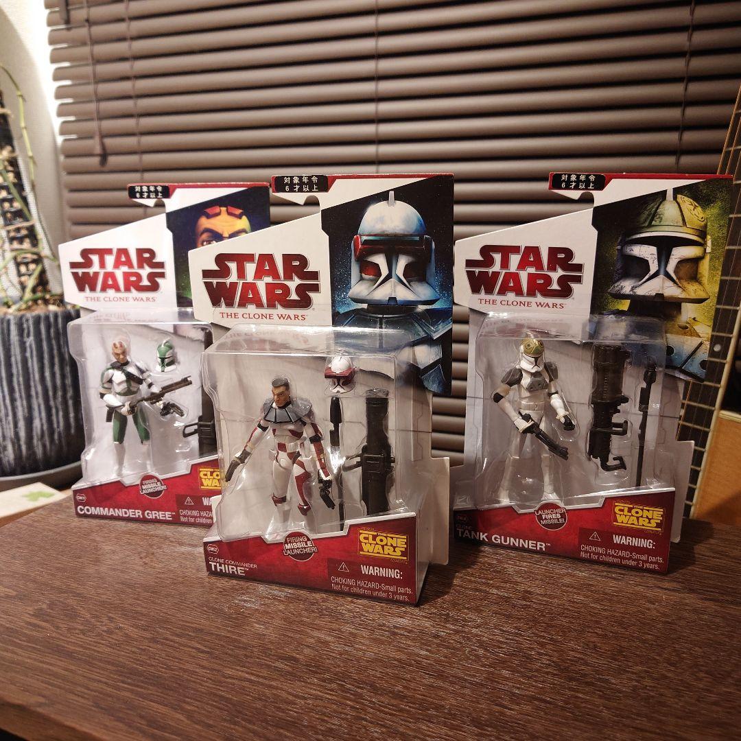 スターウォーズ クローンウォーズ レアクローントルーパー フィギュア ３体セット
