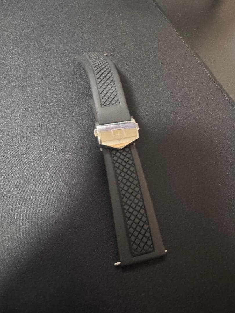 TAG Heuer ブラックラバーベルト