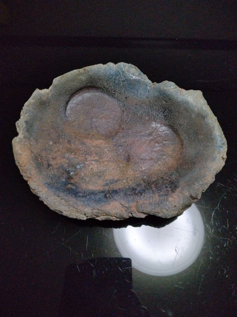 【備前焼 ３足皿】伝統工芸士  森本 桂／送料込み！