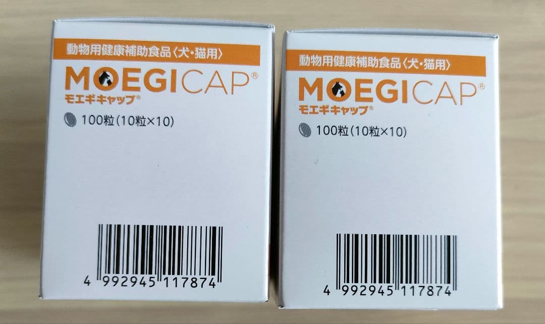 モエギキャップ 100粒（10粒×10シート）2個 犬猫サプリメント*新品