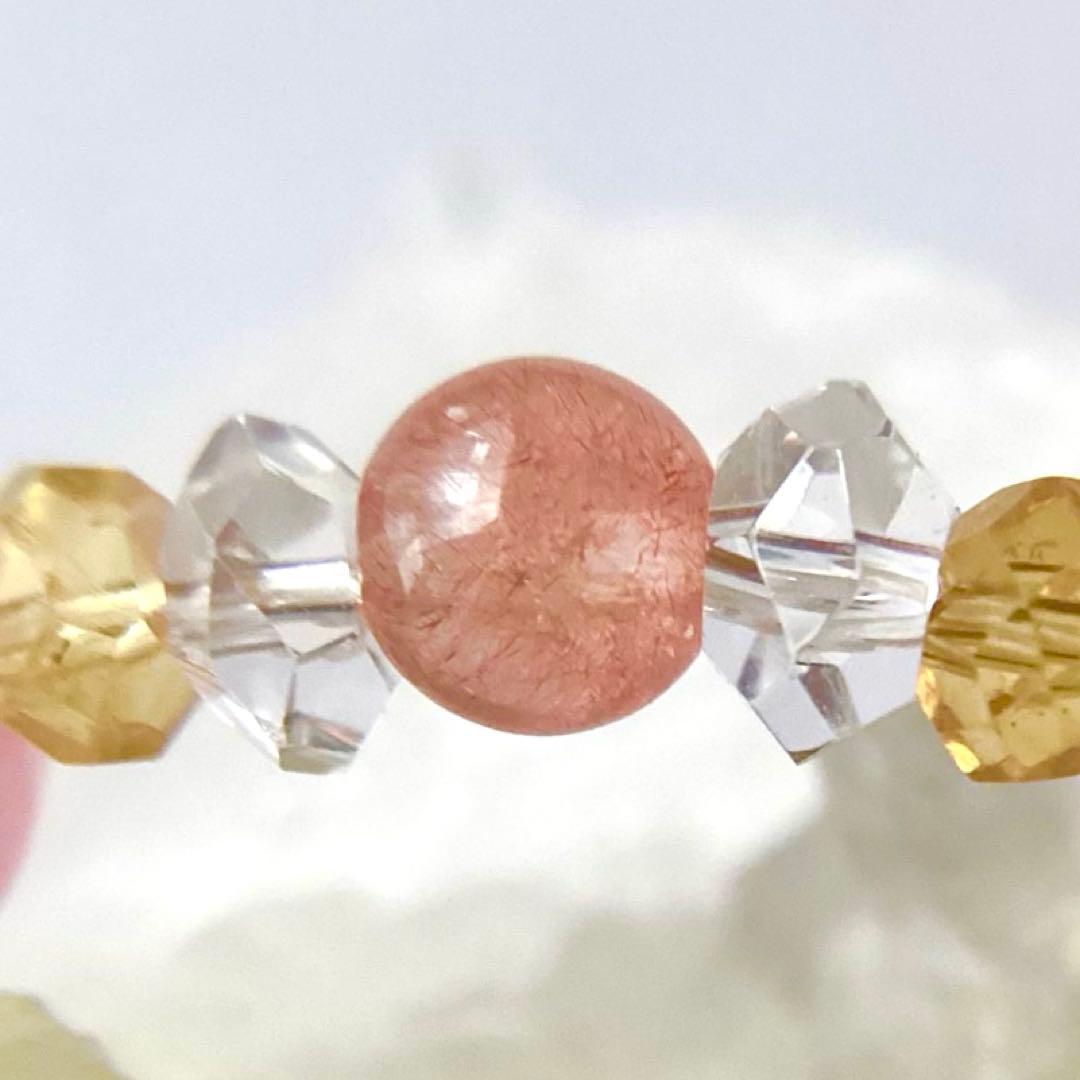 にゃんたま* ★ブレスレット ストロベリークォーツ ♪ 388