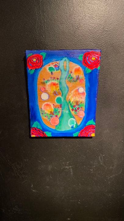 【アクリル画】 商品名 「小判川4」0号額なし　新品未使用品