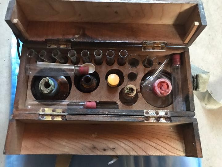 昭和レトロ　土壌診断器具　箱入り