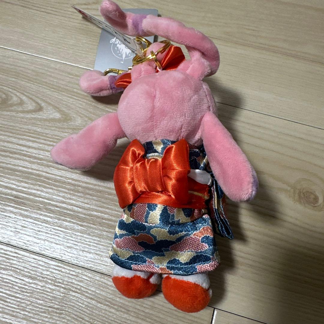 ディズニーストア　スティッチ&エンジェル　チェーン　ぬいぐるみkimono