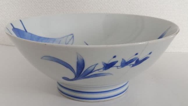 鳥の絵　焼物　どんぶり