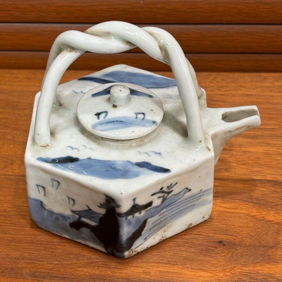 中国　古染　水注　中国で購入