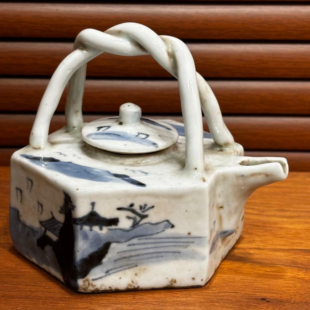 中国　古染　水注　中国で購入