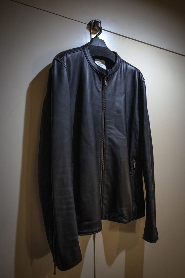 限定値下げ【美品】UNITED TOKYO ラムレザージャケット Lサイズ