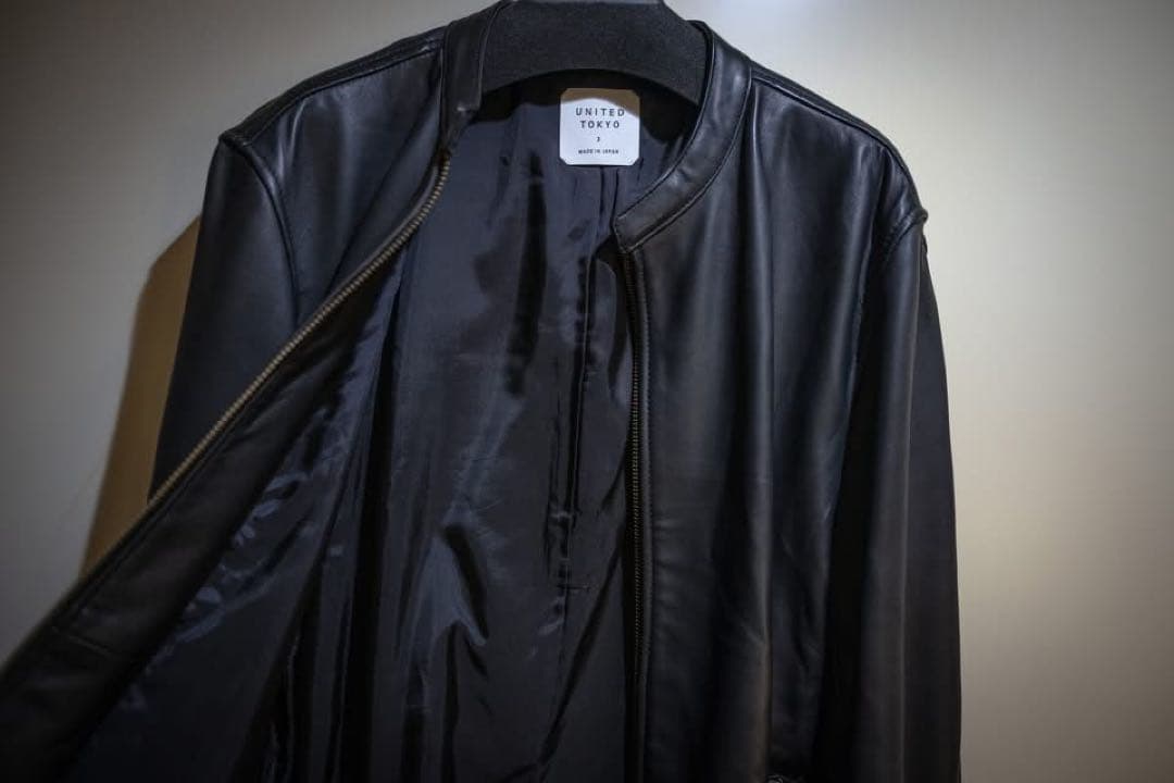 限定値下げ【美品】UNITED TOKYO ラムレザージャケット Lサイズ