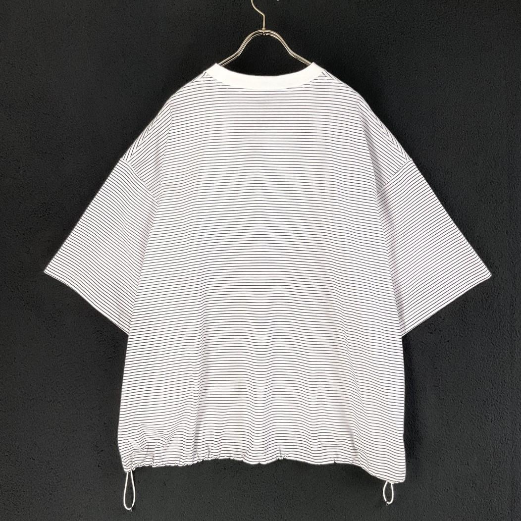 サイズL【新品】is-ness BALLOON BORDER T-SHIRT