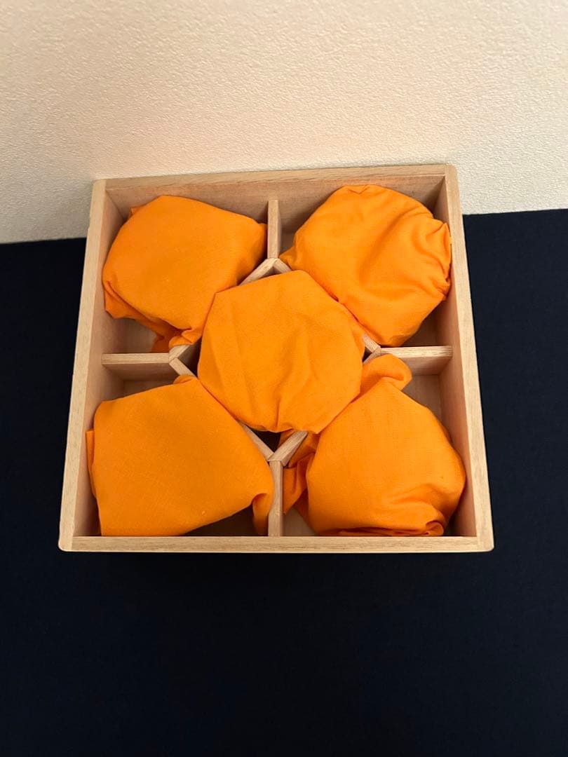 松谷窯/赤地金箔散 湯呑み五客