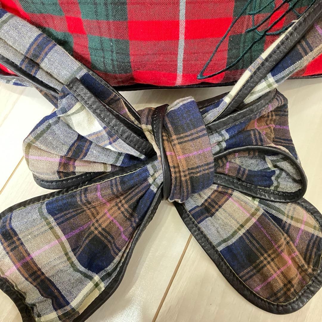 ヴィヴィアンウエストウッド　ショルダーバッグ　オーブ　チェック柄　クロスボディ