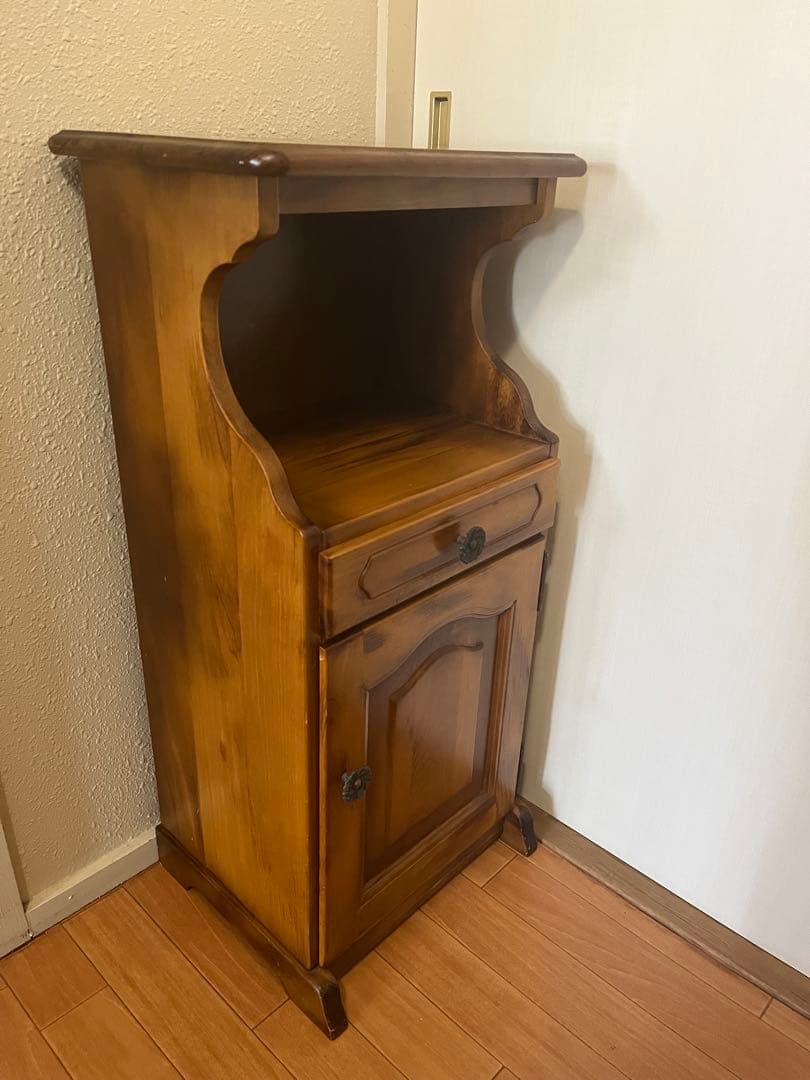 ★カリモク　karimoku コロニアル　電話台　レトロ