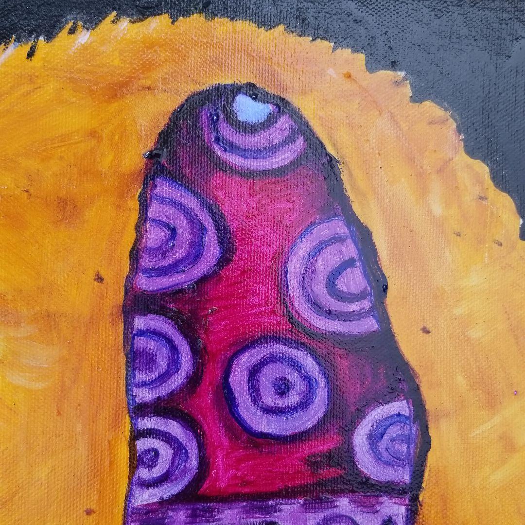 油絵　専用　微笑む優しい犬