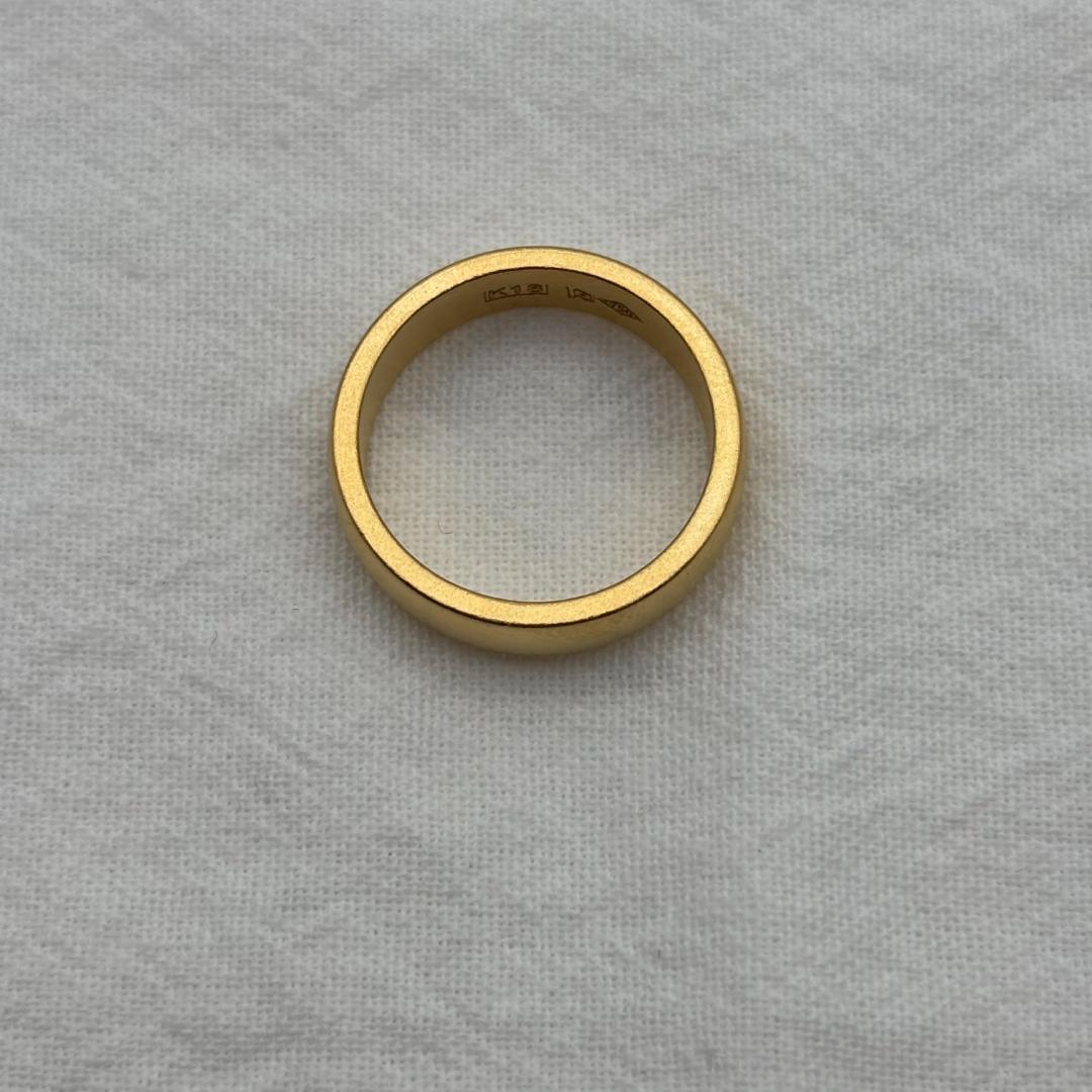 【極上美品】K18ゴールド マット仕上げリング 4.2g 16号