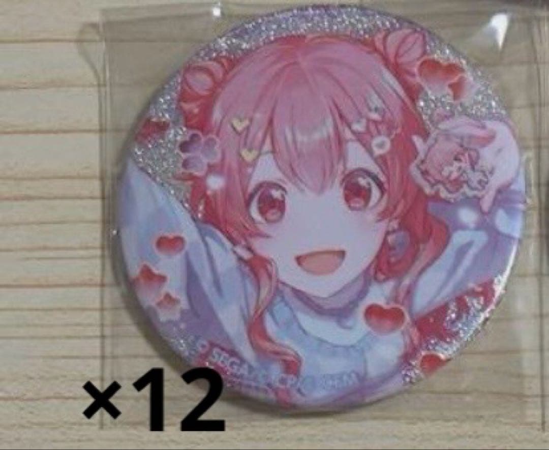 桃井愛莉 グリッター缶バッジ 46b