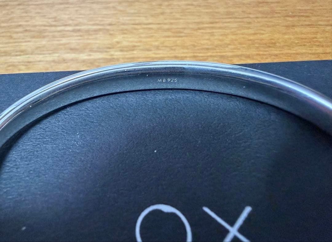 アクセサリー MB OX JEWELRY Silver Curve Bangle