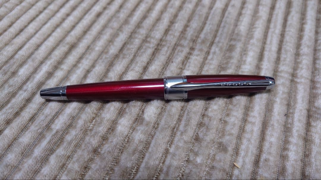 【18金】CROSS万年筆　アポジー　レッドラッカー　並品【値下げ】