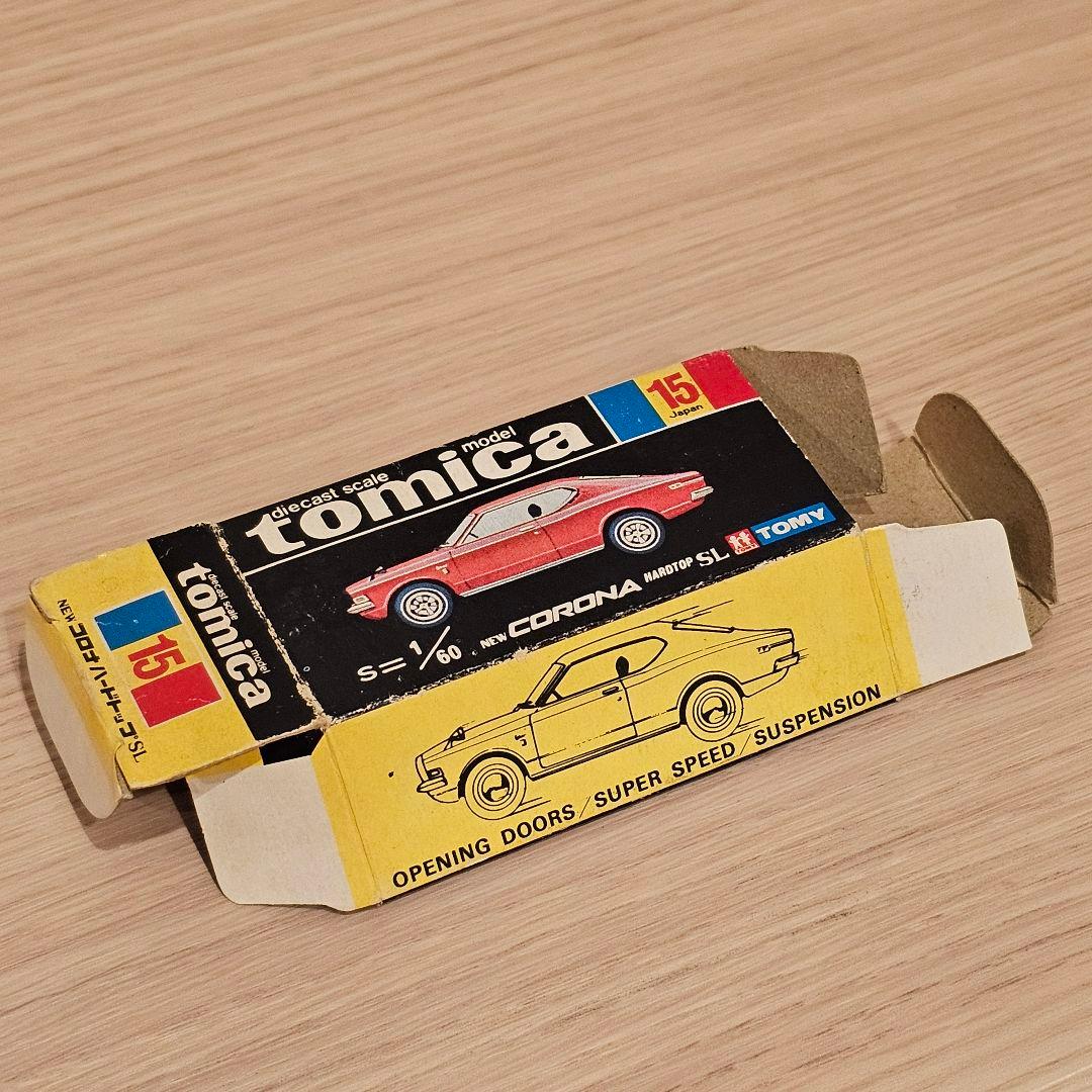 【トミカ】No.15 トヨタ ニューコロナ ハードトップ 1Aホイール 黒箱
