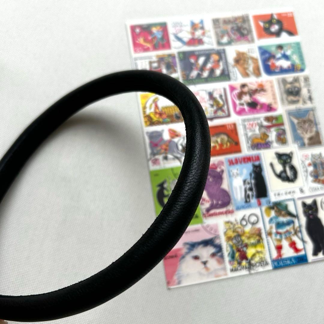 極美品　21/AW　フミエタナカ レザーフリンジヘッドバンド　カチューシャ　黒