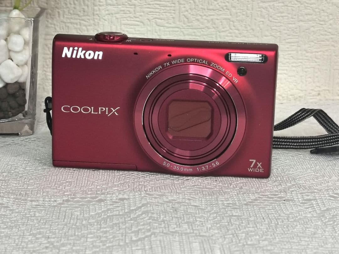 (美品)ニコン クールピクス S6100 赤